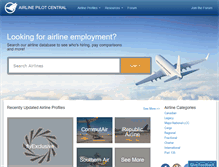Tablet Screenshot of airlinepilotcentral.com